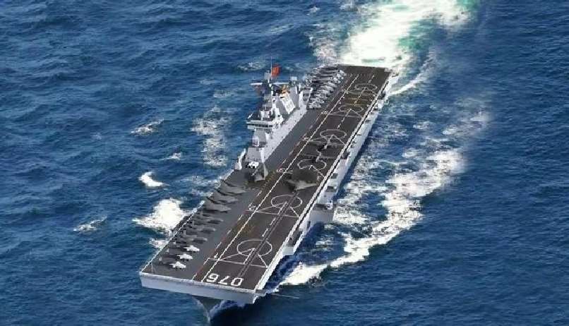 中船探索01号076型两栖攻击舰分析_航母下水 大涨_中国海军2024年下水舰艇数量