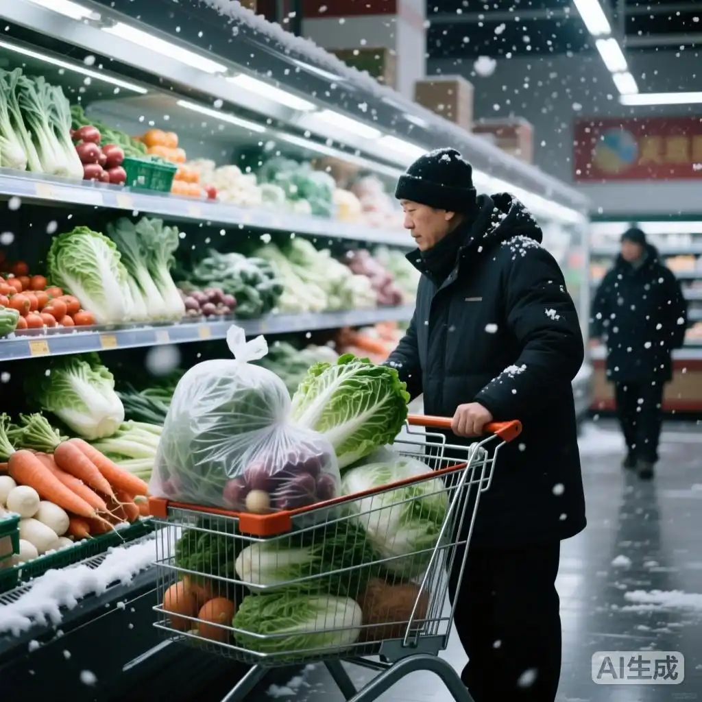 雪天超市囤菜习惯_为什么一下雪菜价上涨_担心未来挨饿囤积心理
