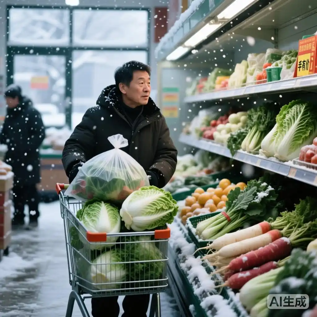 雪天超市囤菜习惯_为什么一下雪菜价上涨_担心未来挨饿囤积心理