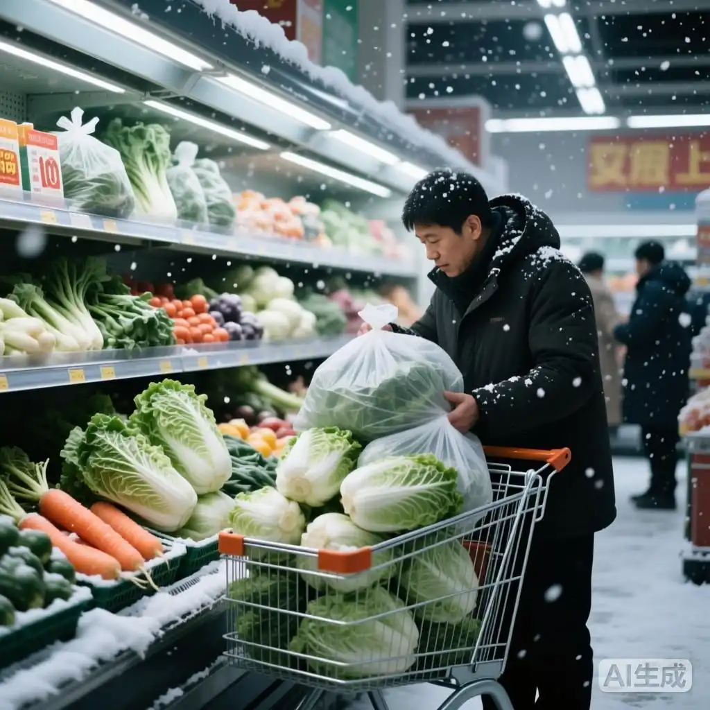 担心未来挨饿囤积心理_为什么一下雪菜价上涨_雪天超市囤菜习惯