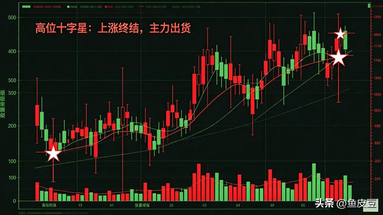 低位十字星_高位十字星_下跌中的阴十字星